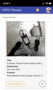 cpsc recall app